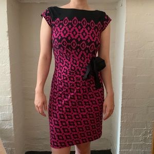 Just…Taylor Ruched Bow Detail Waist Dress